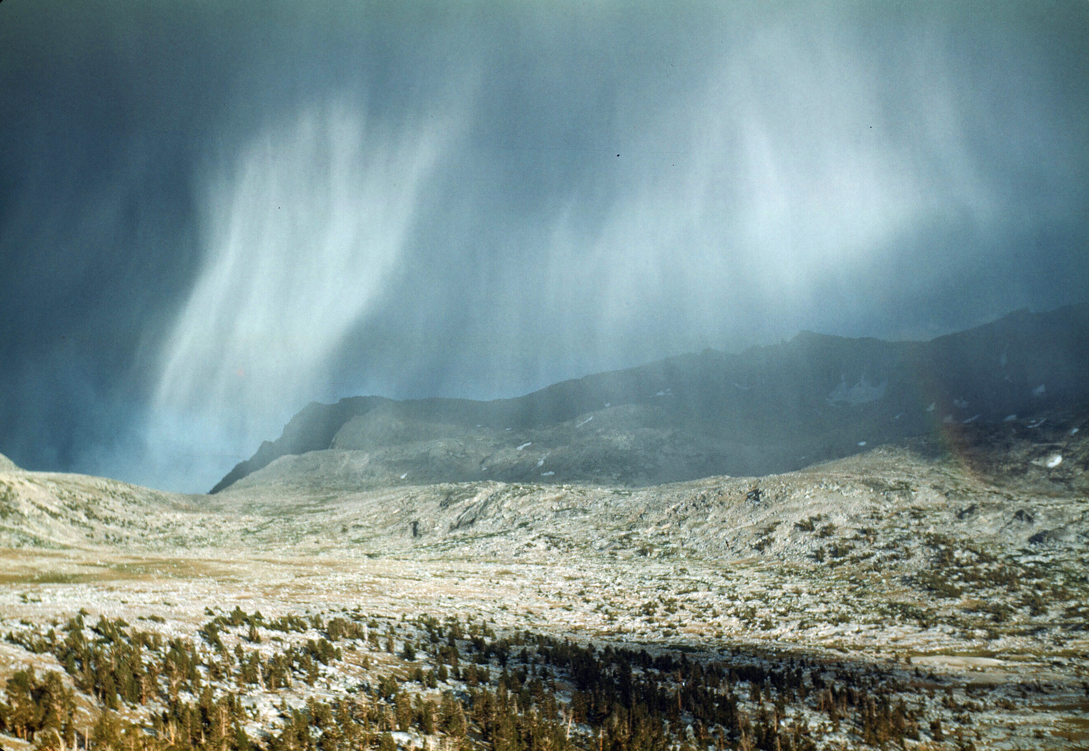 rain curtain over Piute