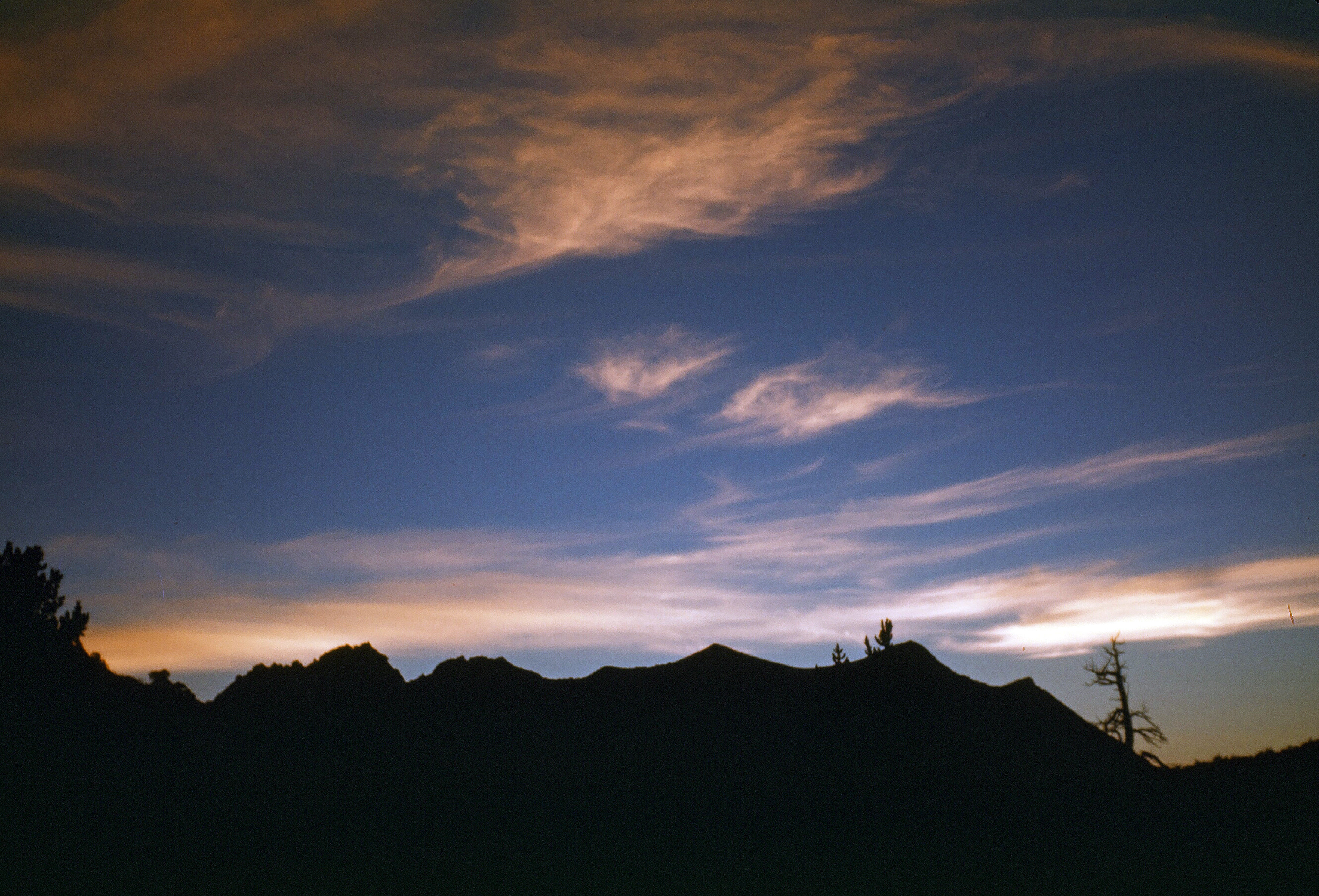 Sunset over Mount Bago